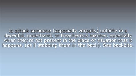 backstab meaning tagalog sentence|Backstab Definition & Meaning .